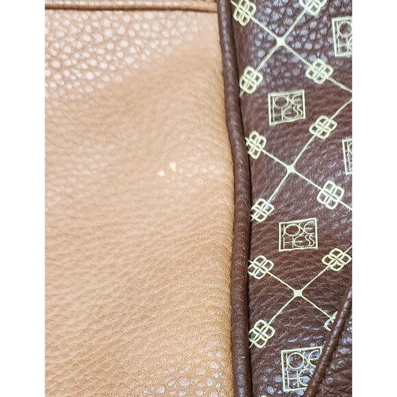 JOSE HESS The Danbury Mint Large Handbag Purse Caramel Tote Bag w/Shoulder Strap - Picture 15 of 16